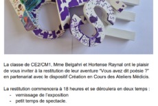 Vendredi 16 juin à 18h : spectacle à l&rsquo;école de Breuilpont ouvert aux habitants !