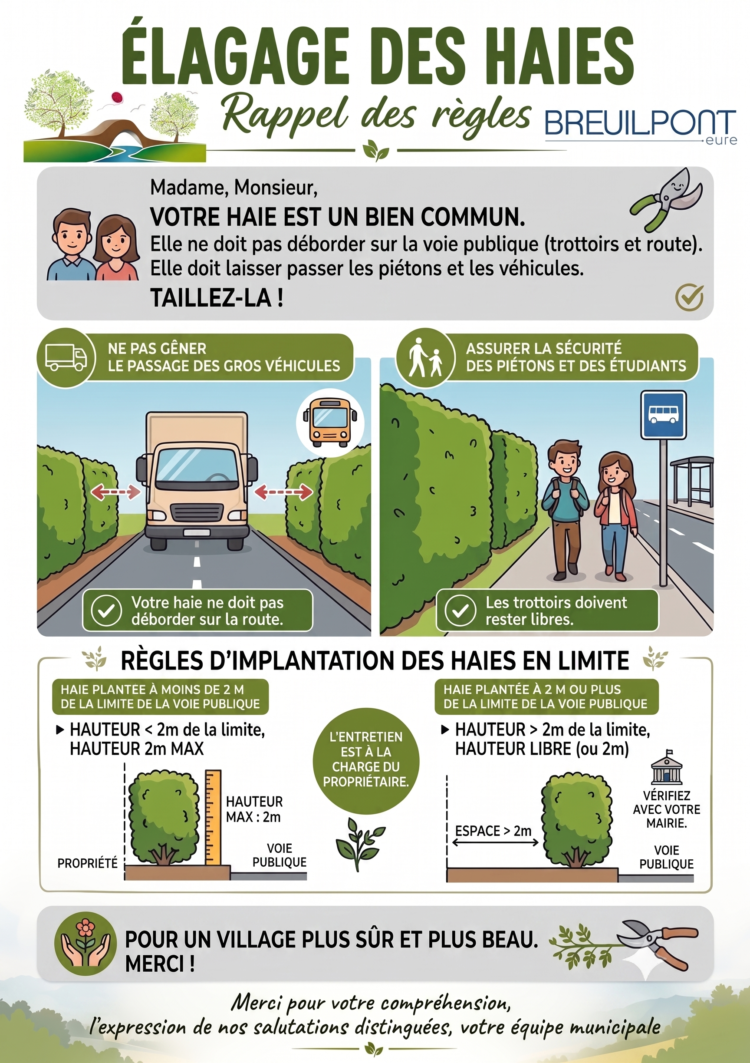 Elagage des haies