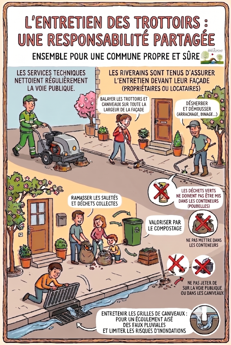 Entretien des trottoirs